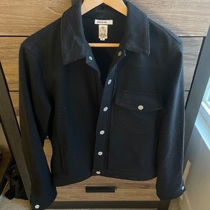 "THE BLADE" BLACK HEAVY MELTON